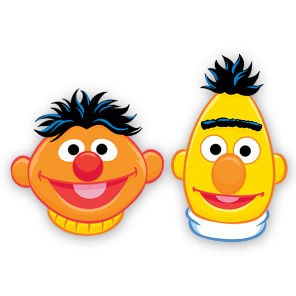 Bert And Ernie In Png Form - Bert And Ernie From Sesame Street - Free ...