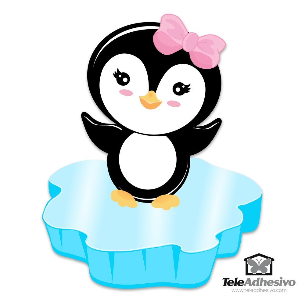 Stickers for Kids: Penguin on ice