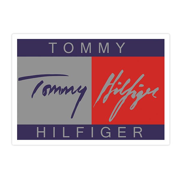 champignon Uenighed vejkryds Sticker Tommy Hilfiger Signature | MuralDecal.com