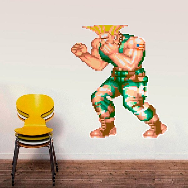 Guile  Street Fighters Sticker for Sale by 0therworldly4rt