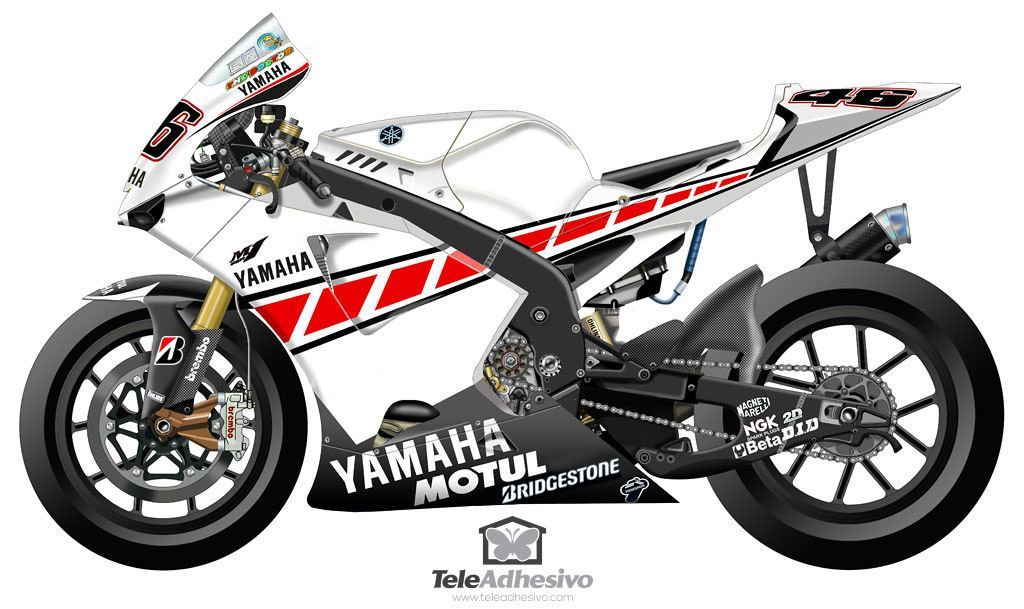 Car & Motorbike Stickers: Yamaha 50th Anniversary Valencia 2005 Kit 