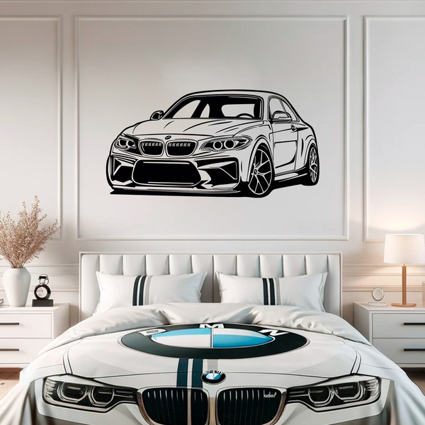 BMW Logo Wall Sticker Bedroom Art Decal Mural car graphic