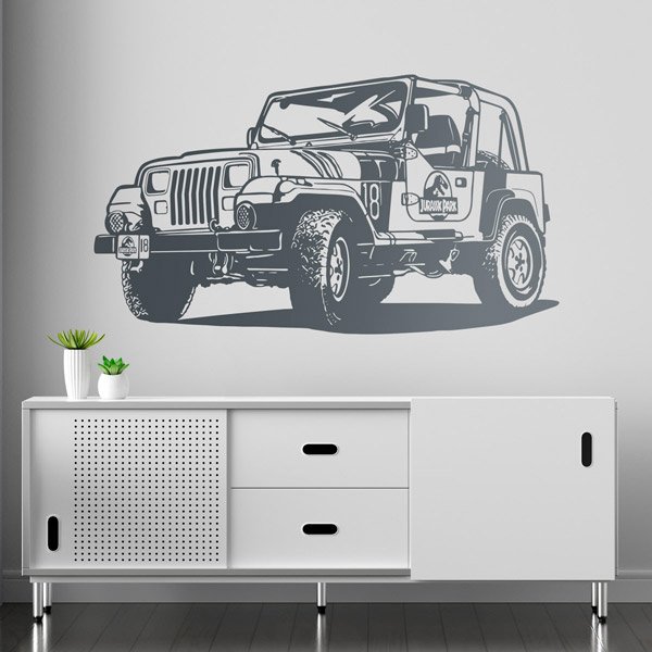 Wall Stickers: Jeep Wrangler Jurassic Park