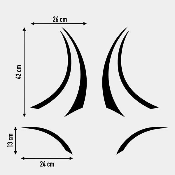 Camper van decals: Benimar Stripes