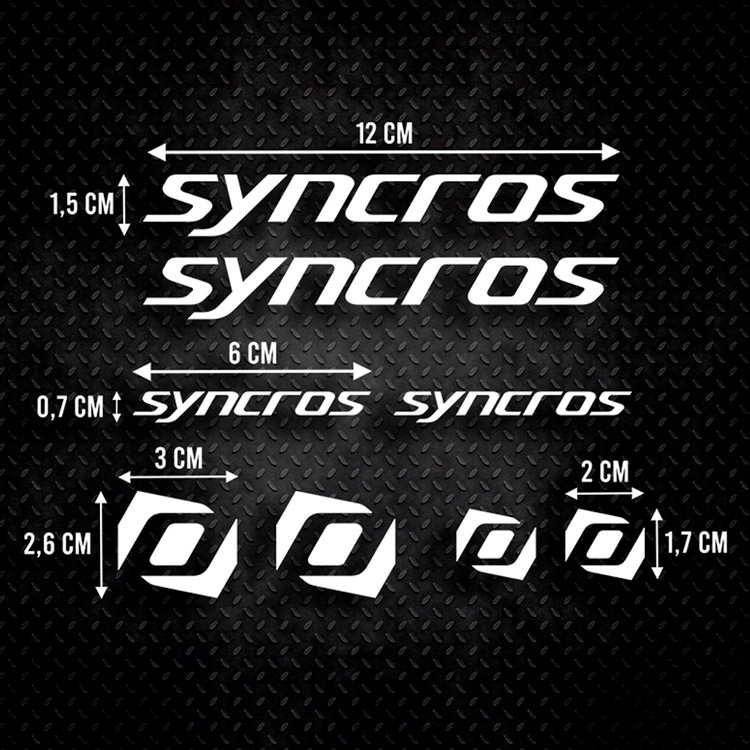 Car & Motorbike Stickers: Set 8X Syncros