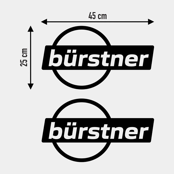 Camper van decals: Bürstner Logo