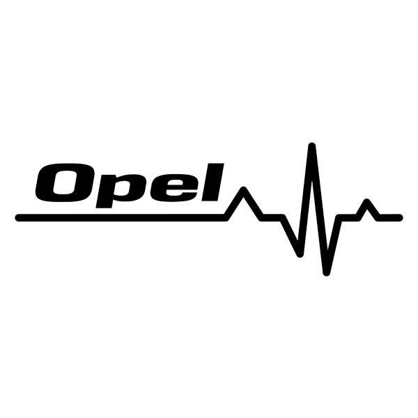 Sticker Cardiogram Opel