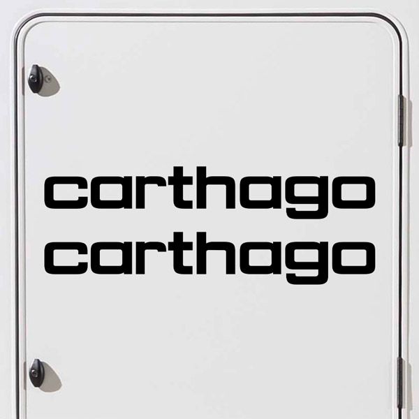 Camper van decals: Carthago 2