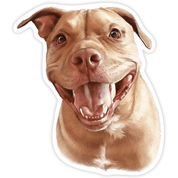 Sticker Dog Pit Bull Terrier