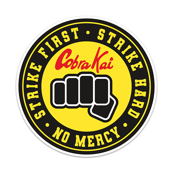 Car & Motorbike Stickers: Cobra Kai Fist No Mercy