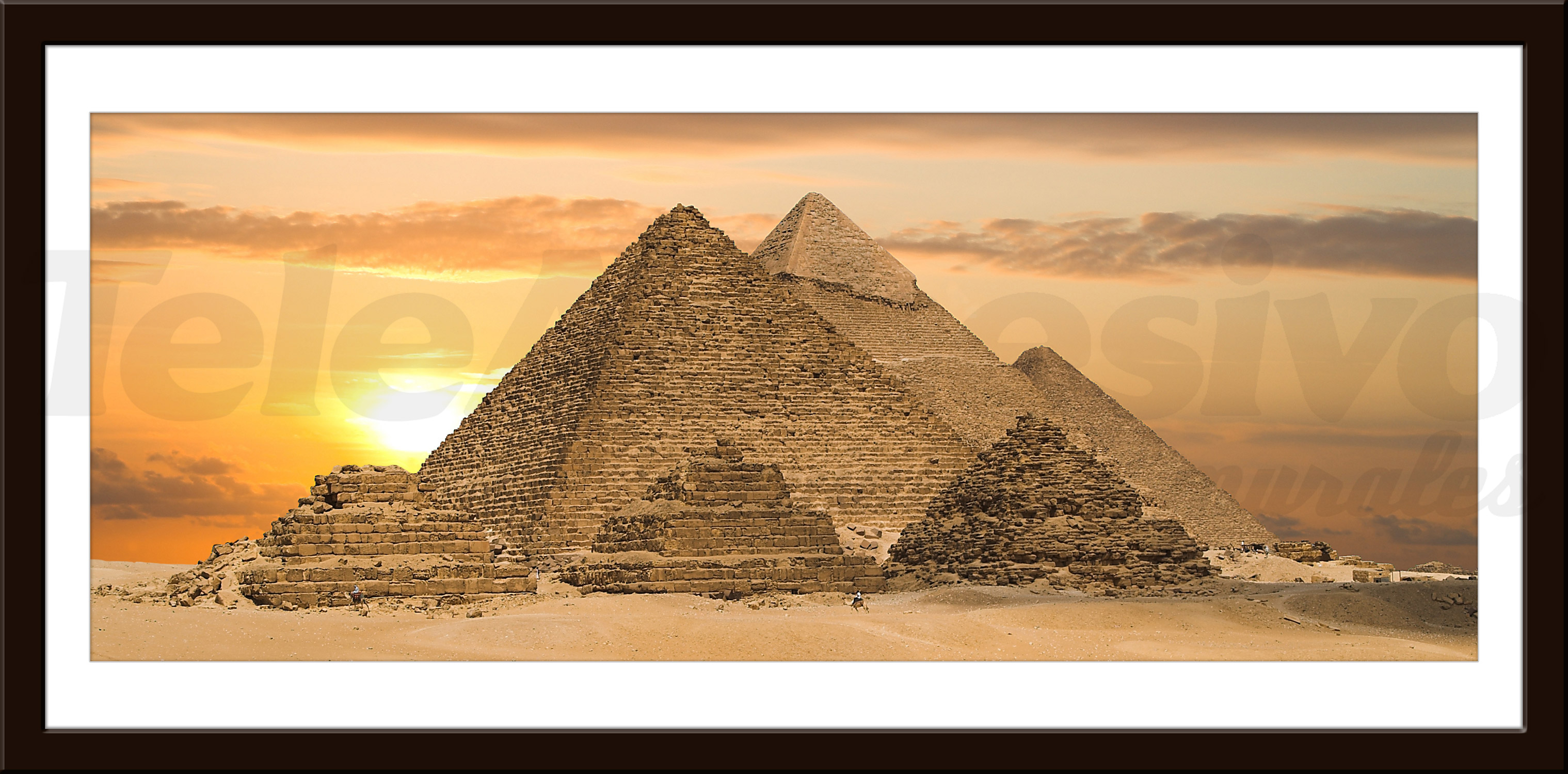 Adhesive vinyl poster Picture Pyramids of Giza | MuralDecal.com