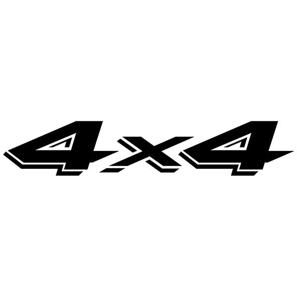 Sticker for car 4x4 with relief