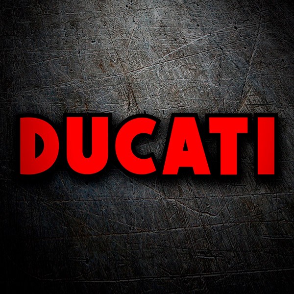 Car & Motorbike Stickers: Ducati red and black