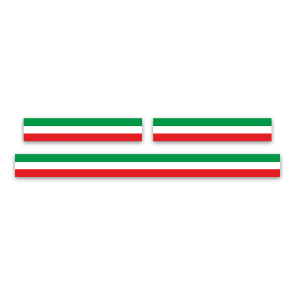 Sticker kit Ducati Italian flags