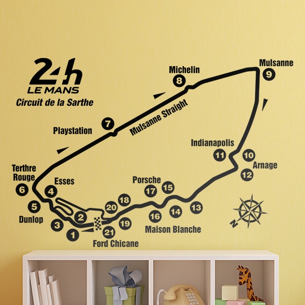 Wall Stickers: Circuit 24H Le Mans