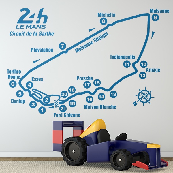 Wall Stickers: Circuit 24H Le Mans