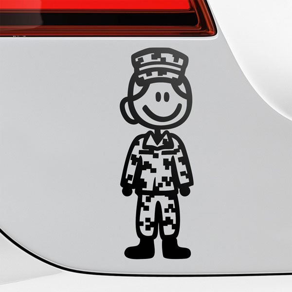 Car & Motorbike Stickers: Mother Soldier