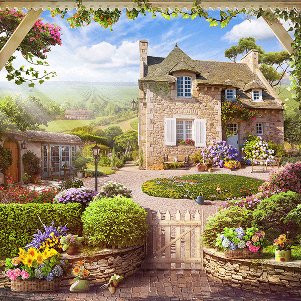 Wall Mural Country House MuralDecal Com   Wall Murals Country House 