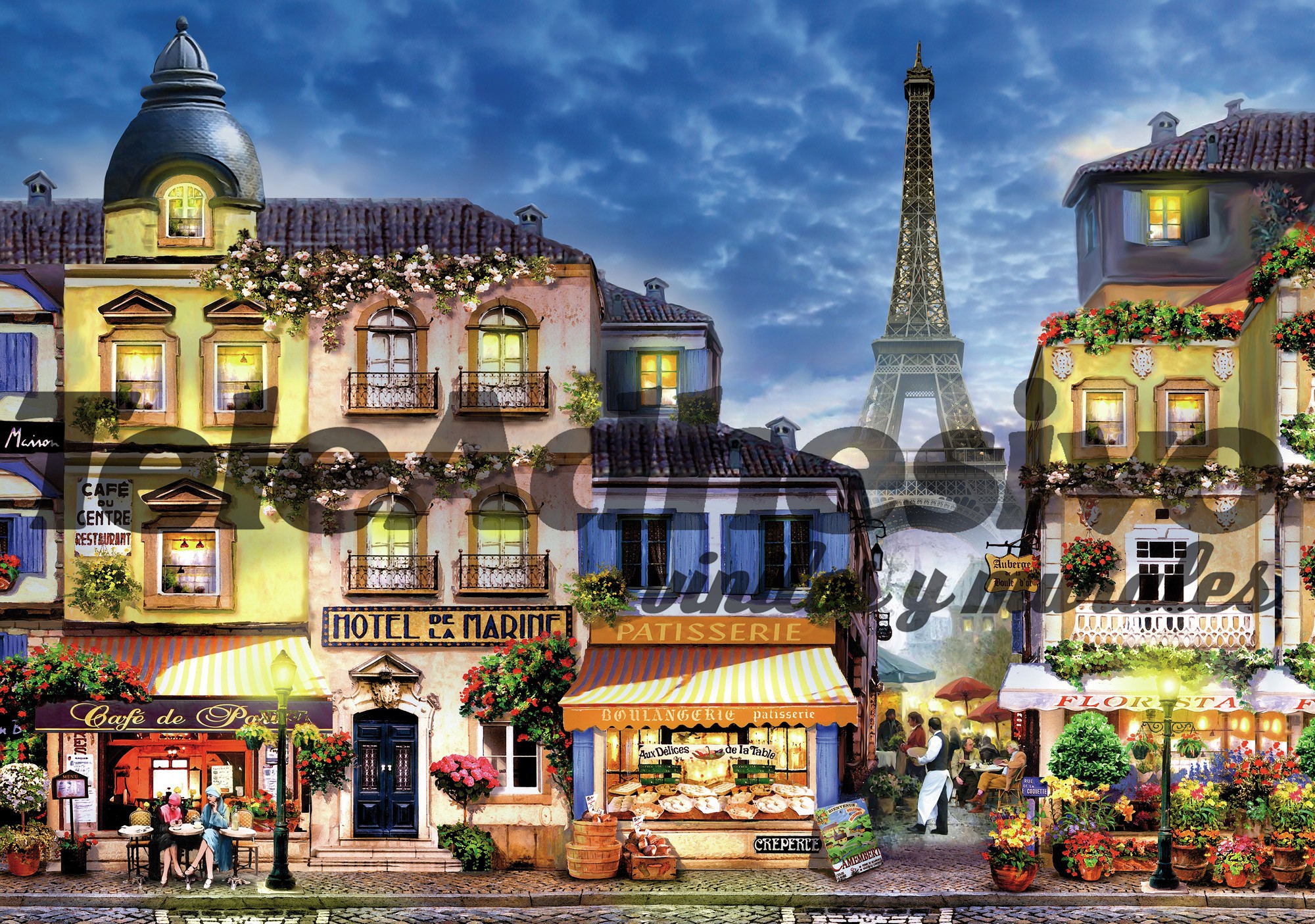 Wall mural Paris Streets | MuralDecal.com