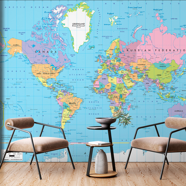 Feature Wall World Map