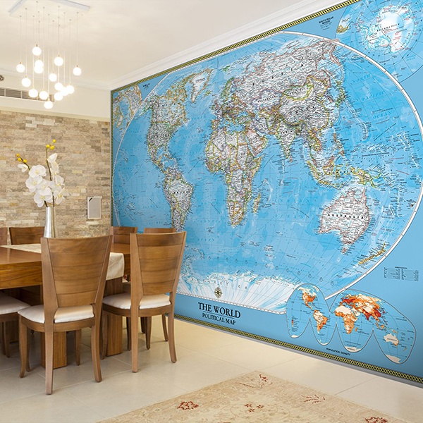 Wall murals of World Map