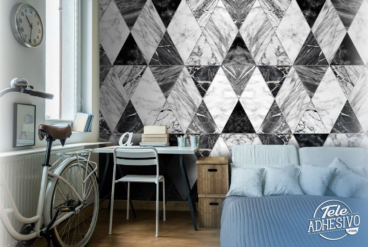 Wall Murals: Diamond tiles