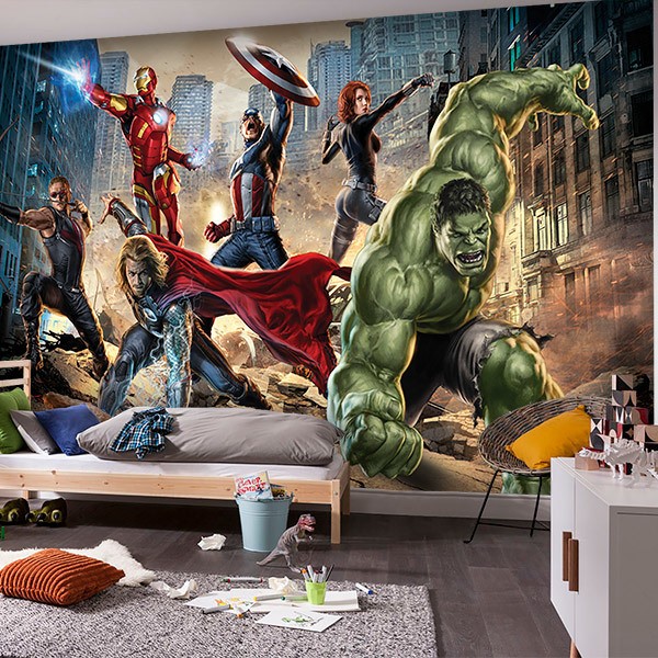 New Marvel Classic Superheroes Avengers Wall Decals Room Decor Stickers 