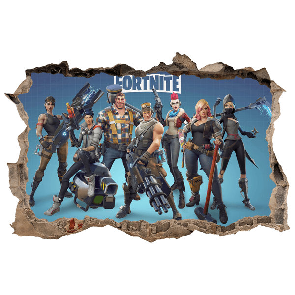 Wall Stickers: Hole Fortnite Ready