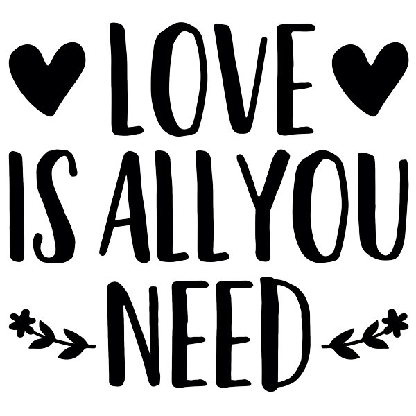 Stickers Chambre Love is all you need