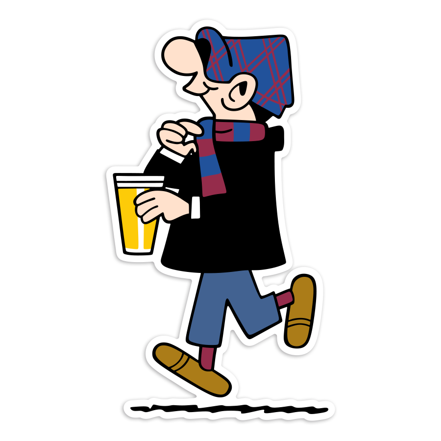 Car & Motorbike Stickers: Andy Capp Ultra FC Barcelona