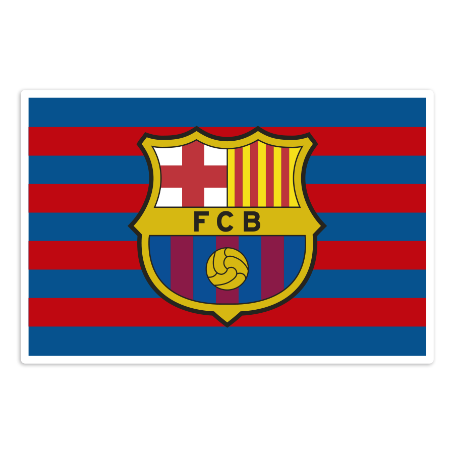 Car & Motorbike Stickers: FC Barcelona Flag