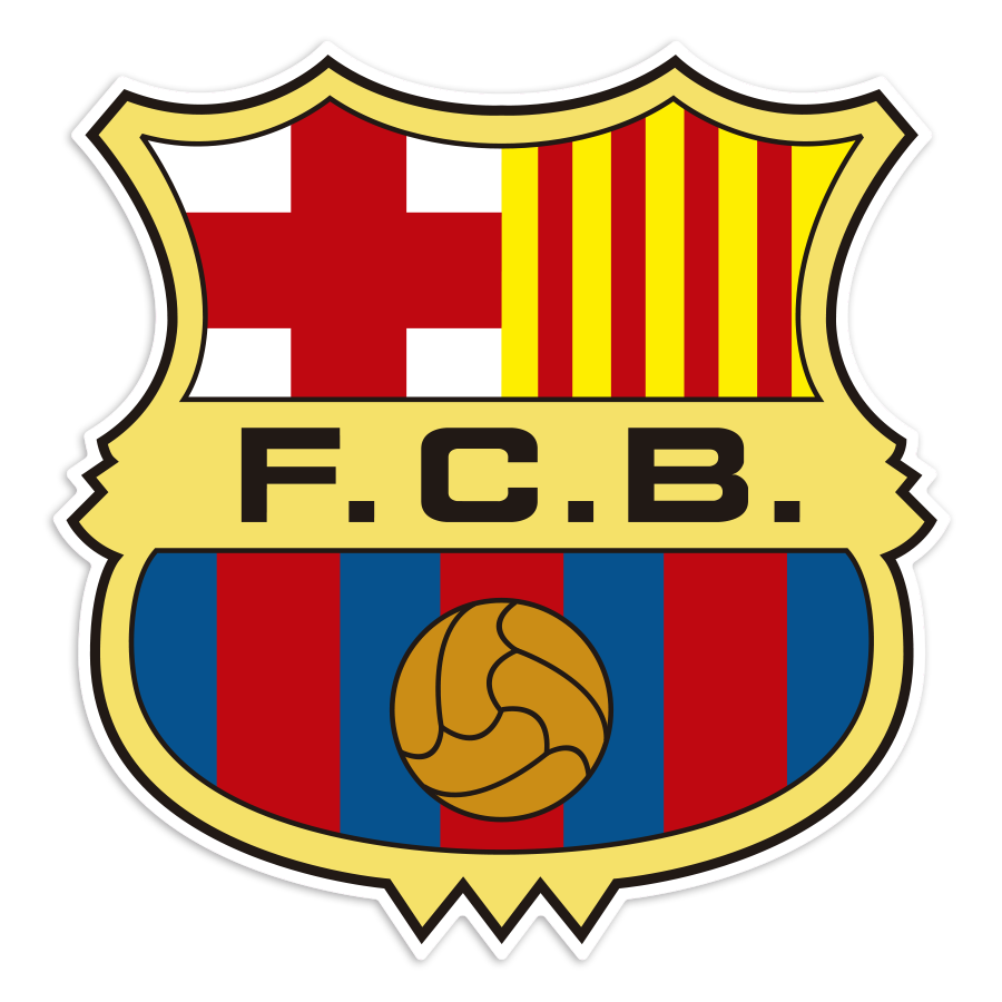 Car & Motorbike Stickers: FC Barcelona Shield 80s