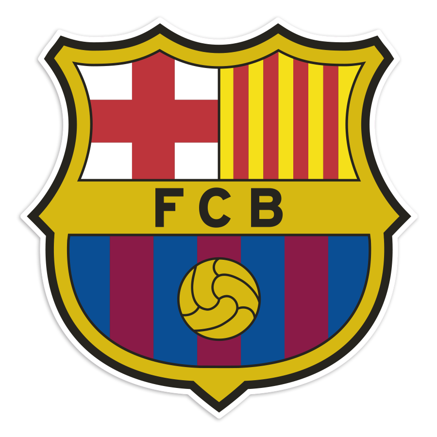 Car & Motorbike Stickers: Current FC Barcelona Emblem