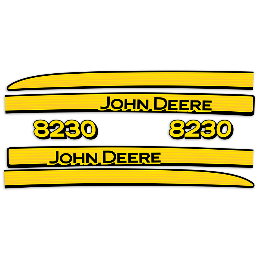 Car & Motorbike Stickers: John Deere 8230 Decal Kit