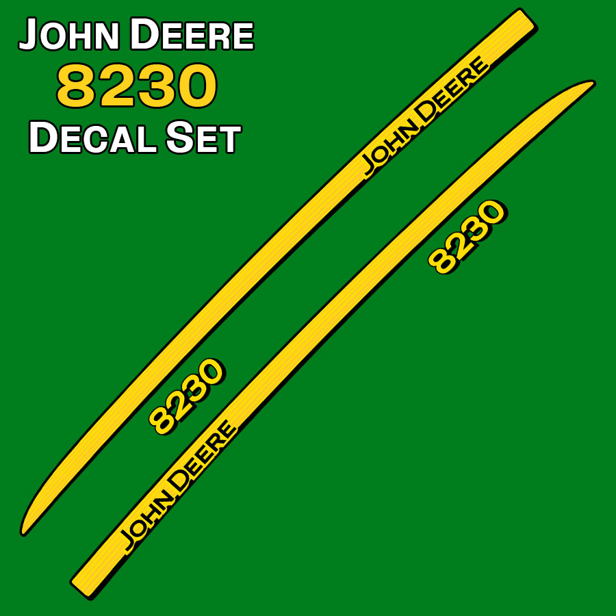 Car & Motorbike Stickers: John Deere 8230 Decal Kit