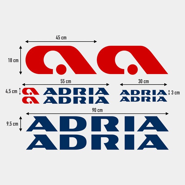 Camper van decals: Kit New Adria