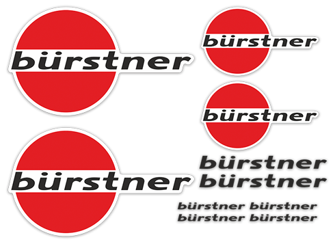 Camper van decals: Set Bürstner