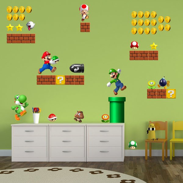 Super Mario Brothers Bros sticker - Nintendo Mario, Luigi, Toad
