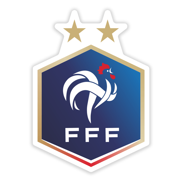 Car & Motorbike Stickers: France - Bouclier de football