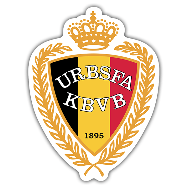 Car & Motorbike Stickers: Belgium - Football Shield