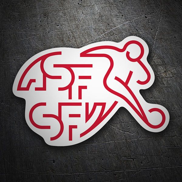 Car & Motorbike Stickers: Switzerland - Football Shield