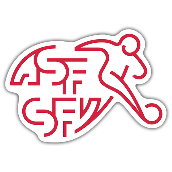 Car & Motorbike Stickers: Switzerland - Football Shield