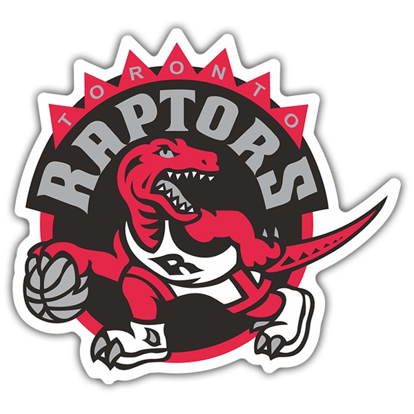 18 individual Toronto Raptors Classic Retro Logo Basketball collectors  stickers