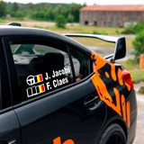 Car & Motorbike Stickers: Name and Belgian rally flag 4