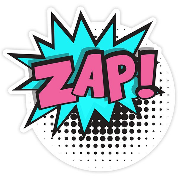 Sticker ZAP! violet
