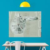 Wall Stickers: Millennium Falcon Plans 3