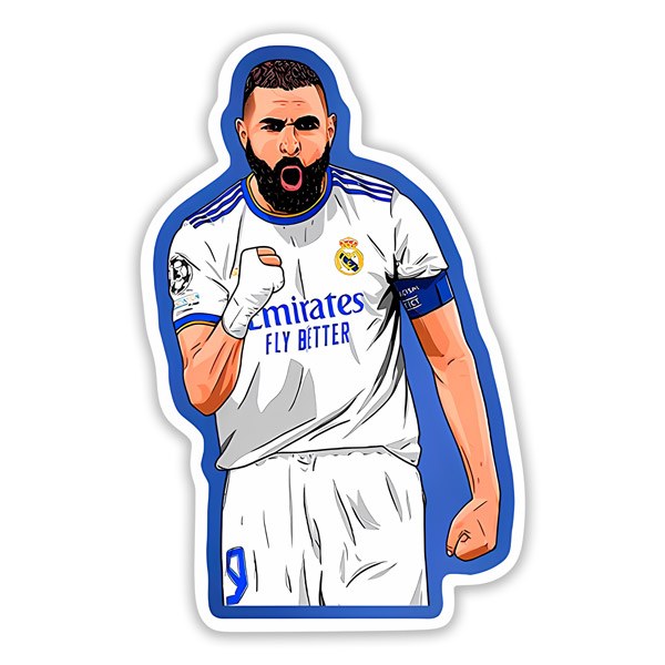 Car & Motorbike Stickers: Benzema