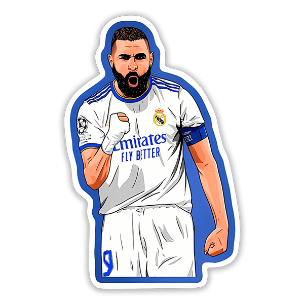 Car & Motorbike Stickers: Benzema