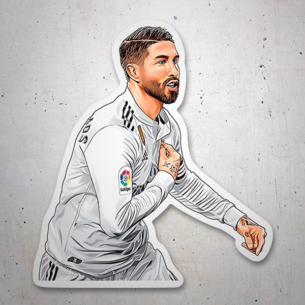 Car & Motorbike Stickers: Sergio Ramos