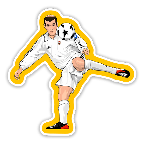 Car & Motorbike Stickers: Zidane